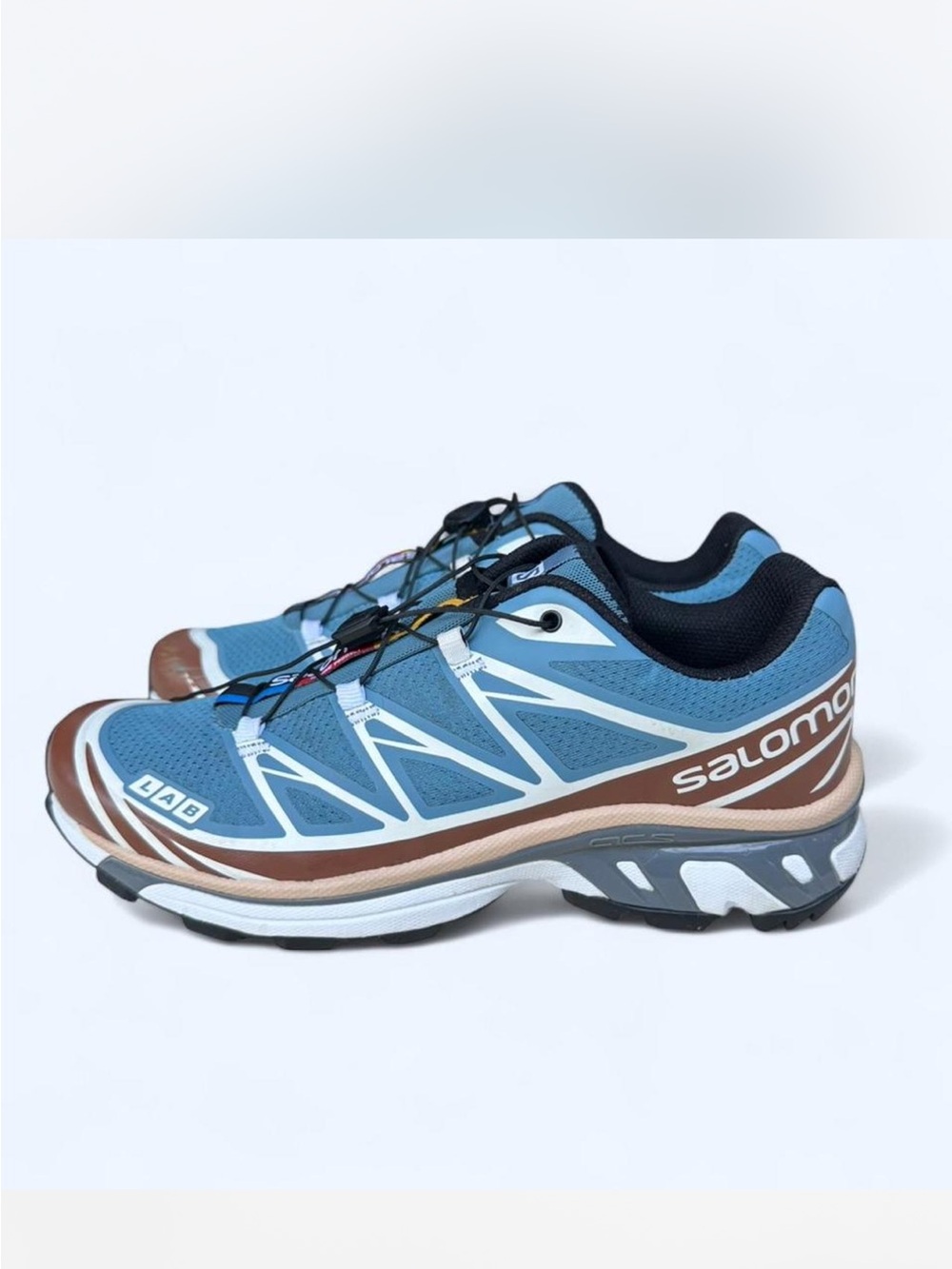Salomon XT-6 Advanced Blue Brown White 472931 – Men’s US 9